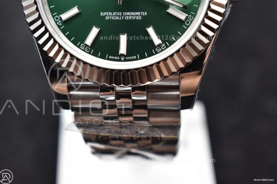 41 ComfortFit Best DateJust Green 1:1 904L Steel SA Dial Edition 126334 635 DIWF on Jubilee Sundust Bracelet 0731
